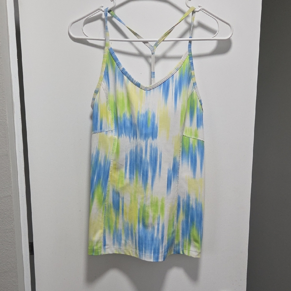 Women's Blue and Green Tank Top